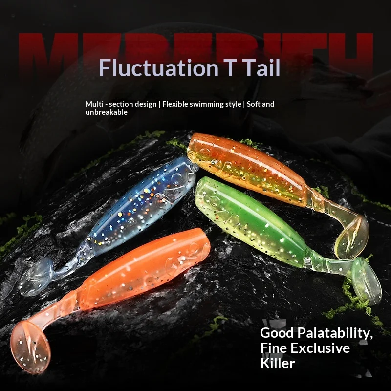 CHEERY 55MM/2.3G Paddle Tail Soft Worm Fishing Bait Plastic Lure ABS Pencil Lure - view 3