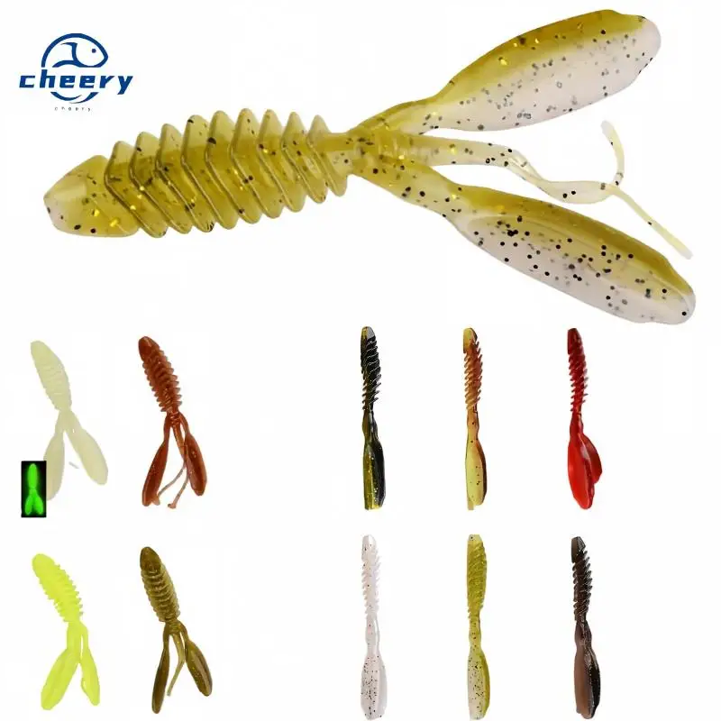 CHEERY Shrimp Soft Lure Freshwater Saltwater Worm Pond Bass