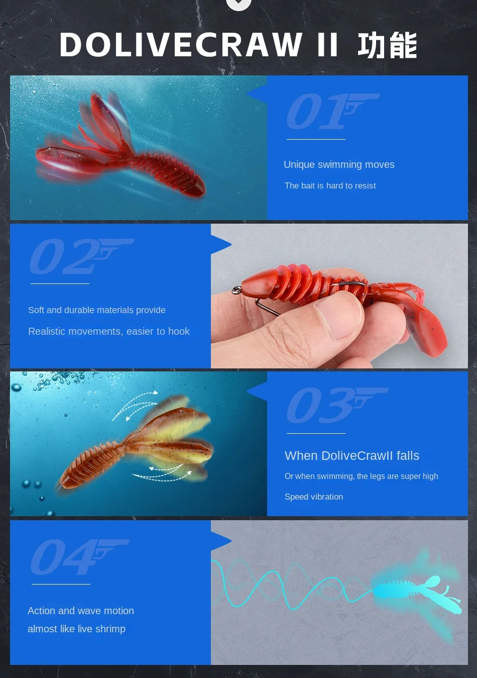 CHEERY Shrimp Soft Lure Freshwater Saltwater Worm Pond Bass ABS Pencil Lure - view 11