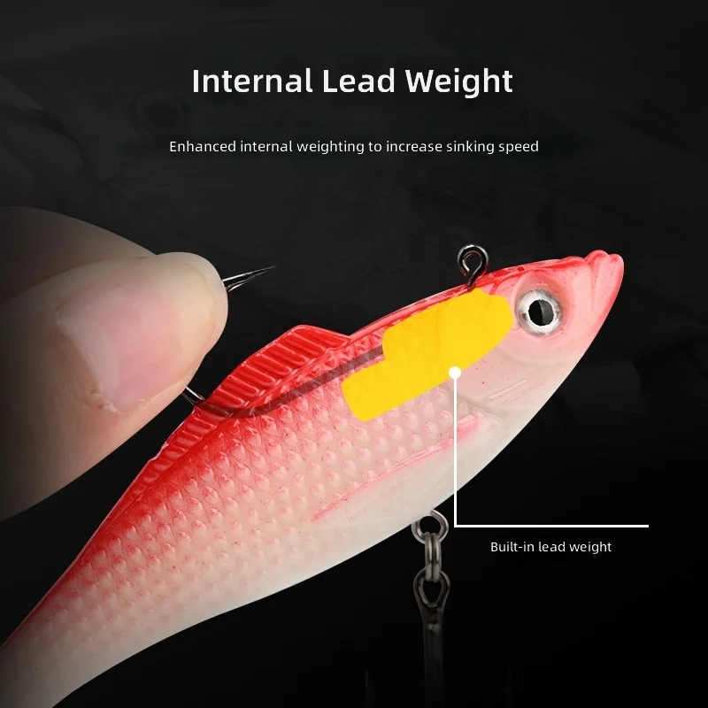 CHEERY T Tail Lead Jig Soft Swimbait 10CM 12CM Plastic Lure for ABS Pencil Lure - view 3