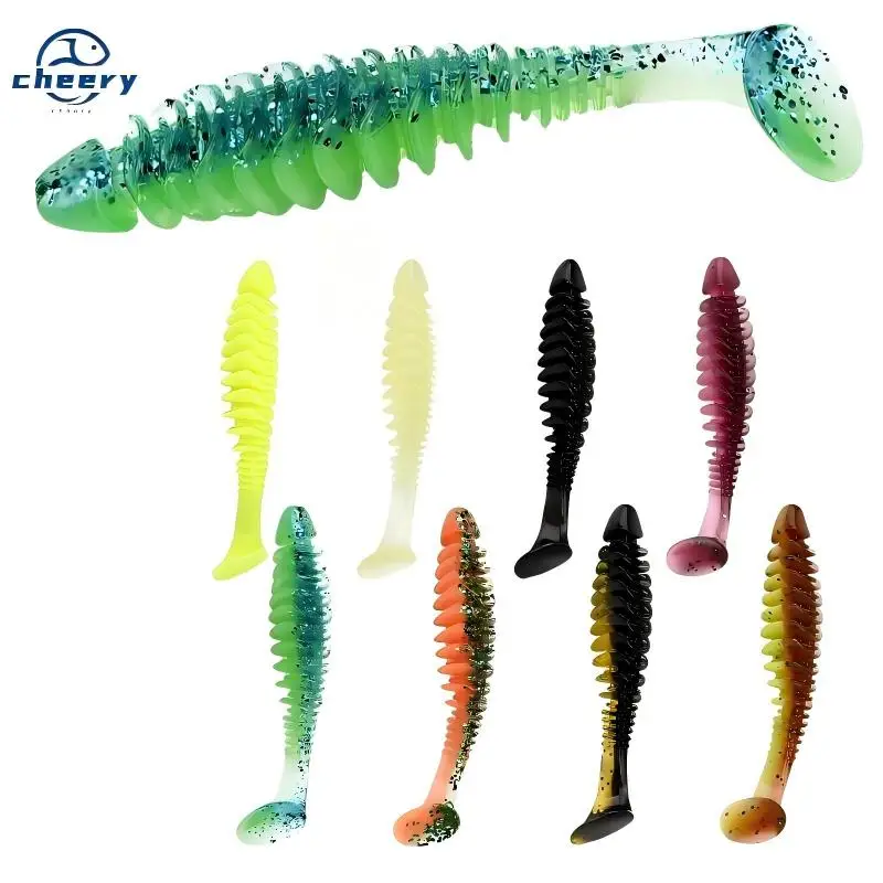 CHEERY 6.5CM/8CM Paddle Tail Soft Lure Worm, for Bass 、 、 、 Pond