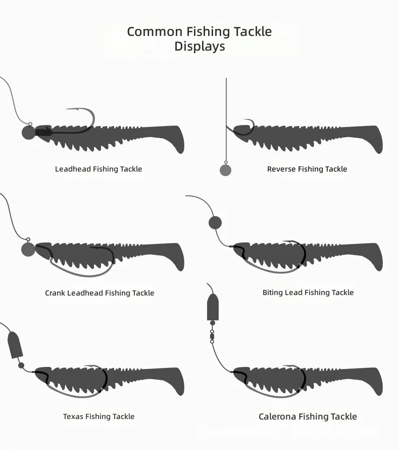 CHEERY 6.5CM/8CM Paddle Tail Soft Lure Worm, for Bass 、 、 、 Pond ABS Pencil Lure - view 13