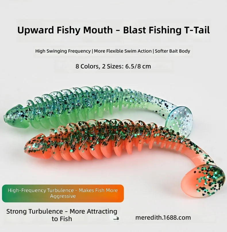 CHEERY 6.5CM/8CM Paddle Tail Soft Lure Worm, for Bass 、 、 、 Pond ABS Pencil Lure - view 15
