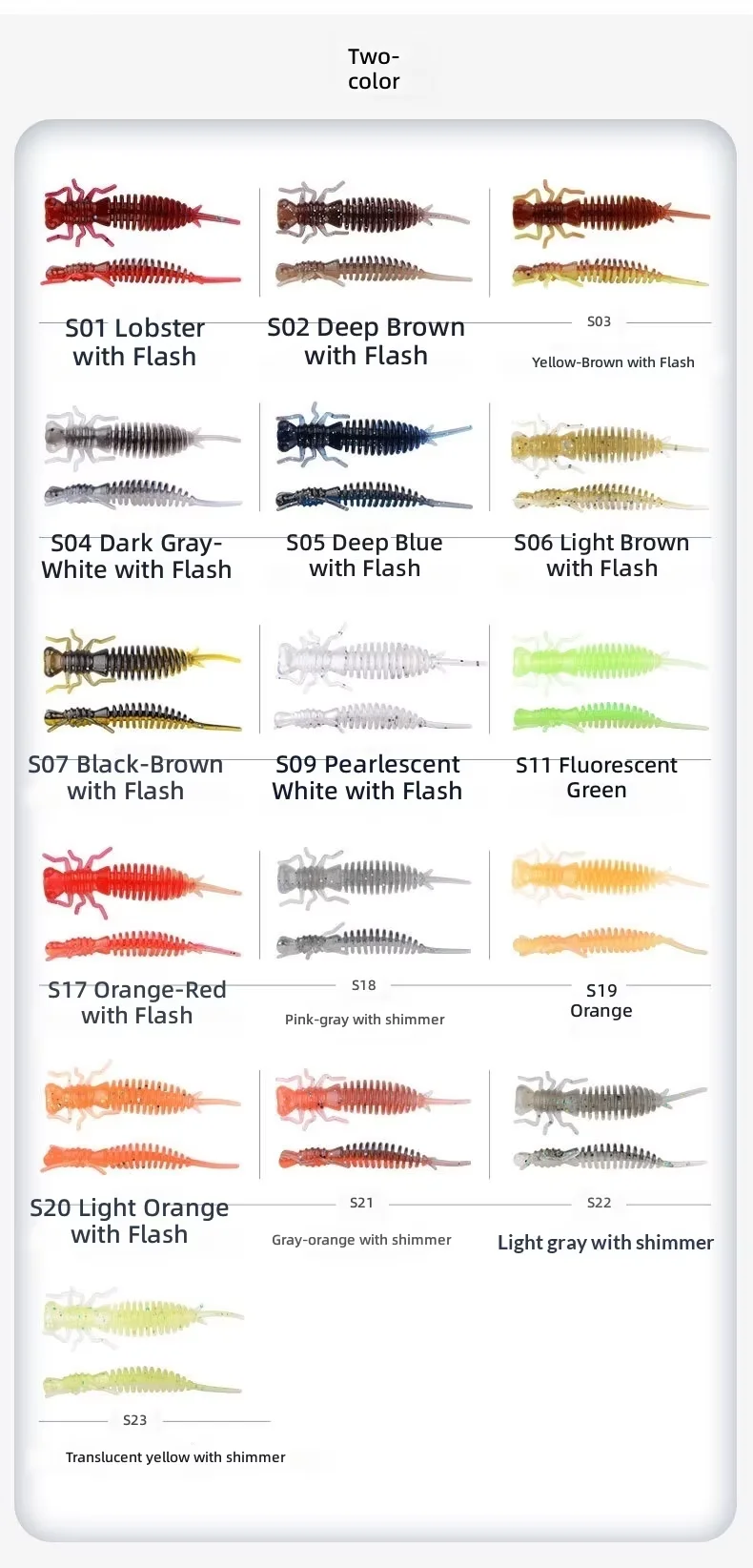 CHEERY Soft Lure Fishing Bait 5CM 6CM 8.5CM for ABS Pencil Lure - view 3