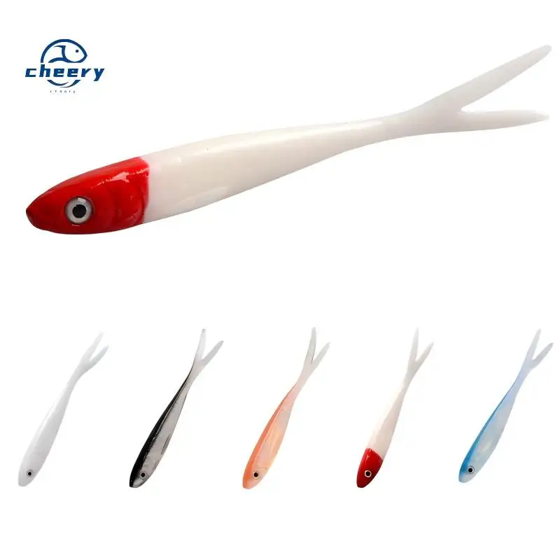 CHEERY Fork Tail Soft Lure Artificial Fishing Bait 10 cm, for Bass