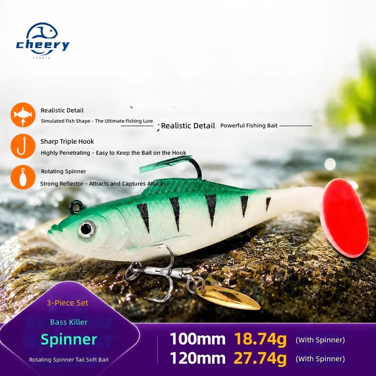 CHEERY Blade Lead Soft Swimbait 10CM 12CM Lure ABS Pencil Lure - view 9