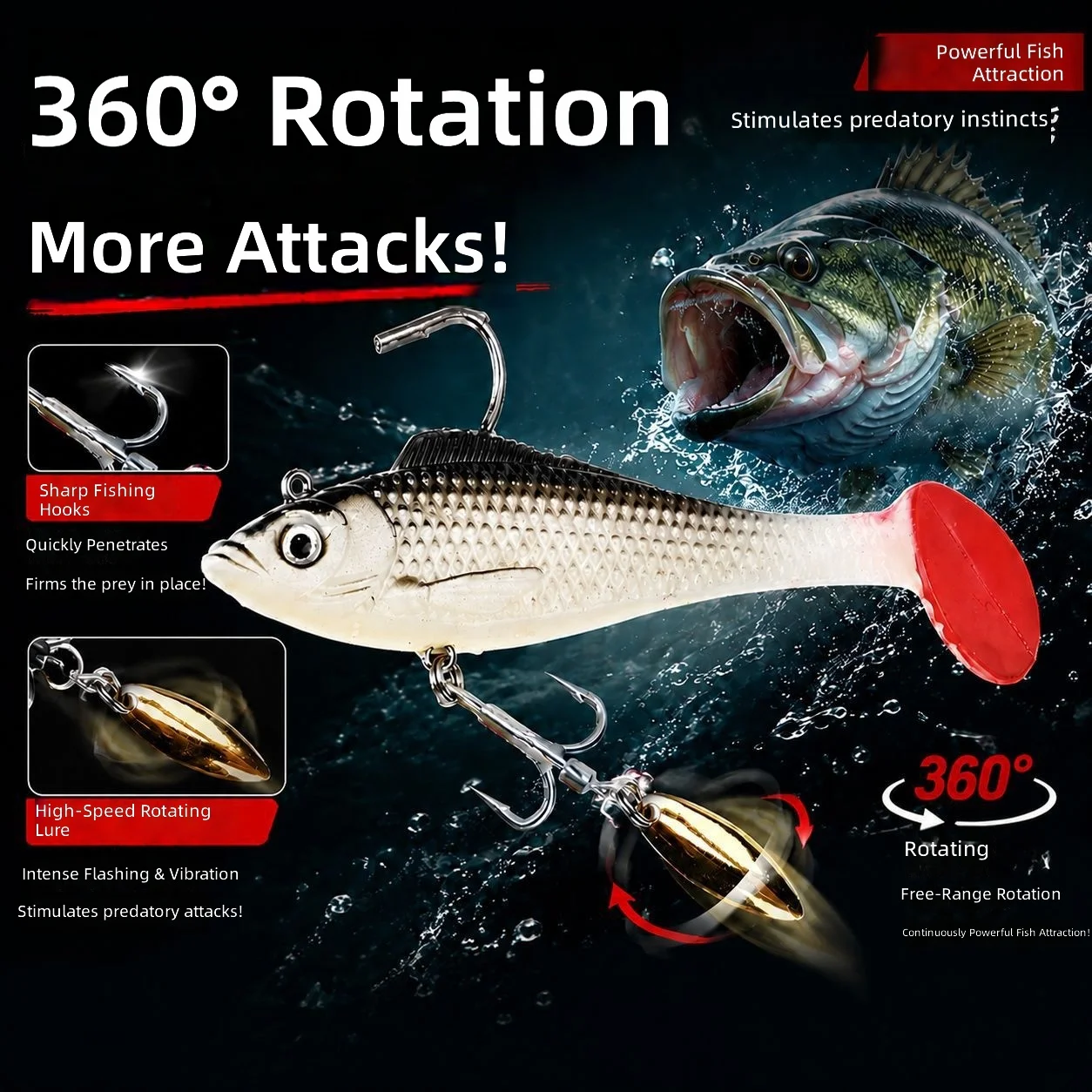 CHEERY Blade Lead Soft Swimbait 10CM 12CM Lure ABS Pencil Lure - view 12
