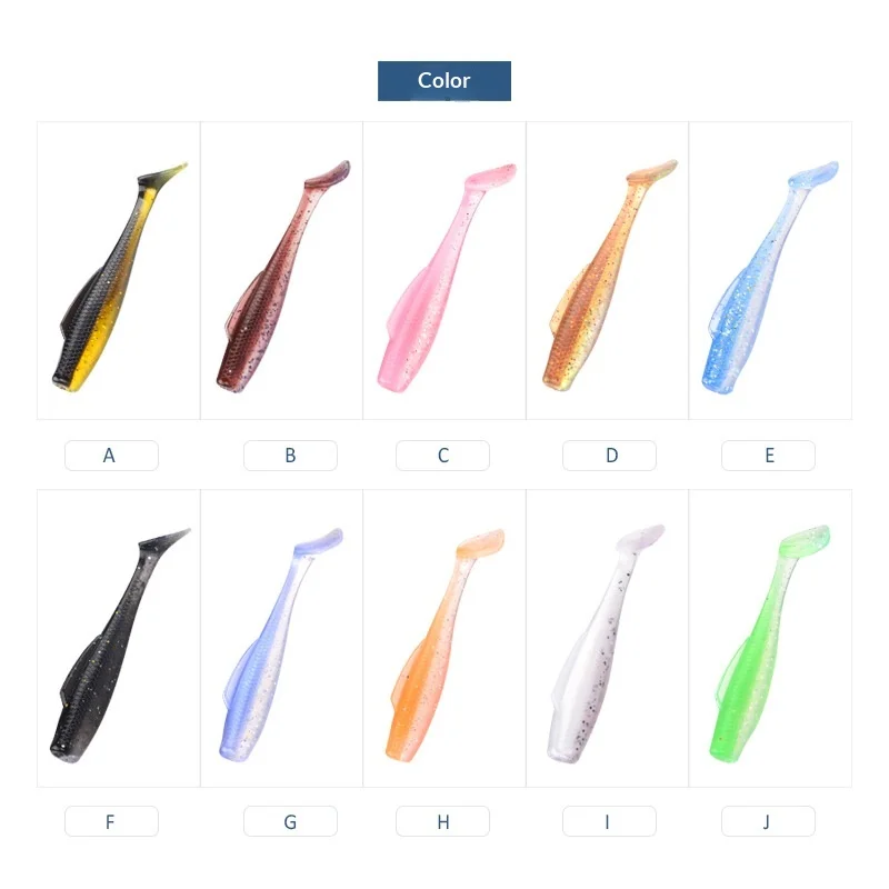 CHEERY T Tail Hooks Soft Worm Lure 8CM for Bass DropShot ABS Pencil Lure - view 11