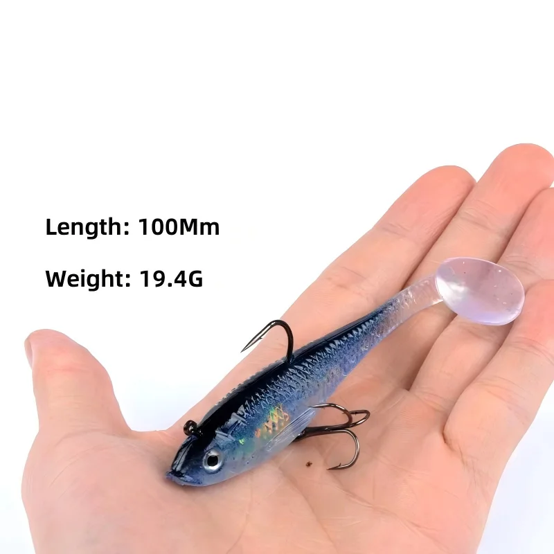 CHEERY T Tail Soft Swimbait Fishing Bait, for Bass 、 、 Artificial ABS Pencil Lure - view 5