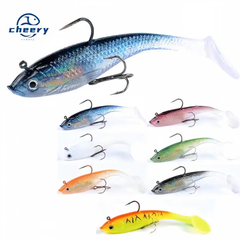 CHEERY T Tail Soft Swimbait Fishing Bait, for Bass 、 、 Artificial ABS Pencil Lure - view 10