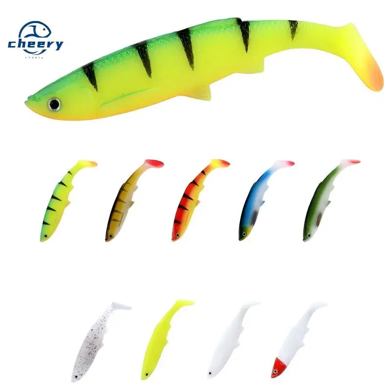 CHEERY Paddle Tail Soft Lure Fishing Bait 12CM for Bass 、