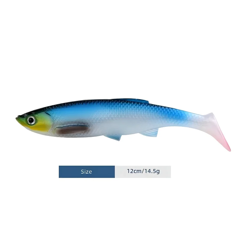 CHEERY Paddle Tail Soft Lure Fishing Bait 12CM for Bass 、 ABS Pencil Lure - view 7