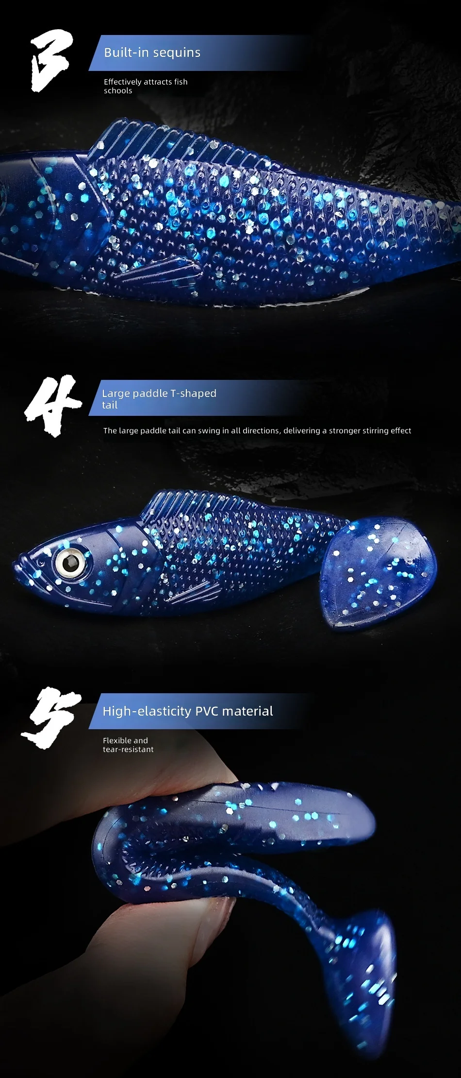 CHEERY T Artificial Fishing Bait Colour for Bass 、 、 ABS Pencil Lure - view 10