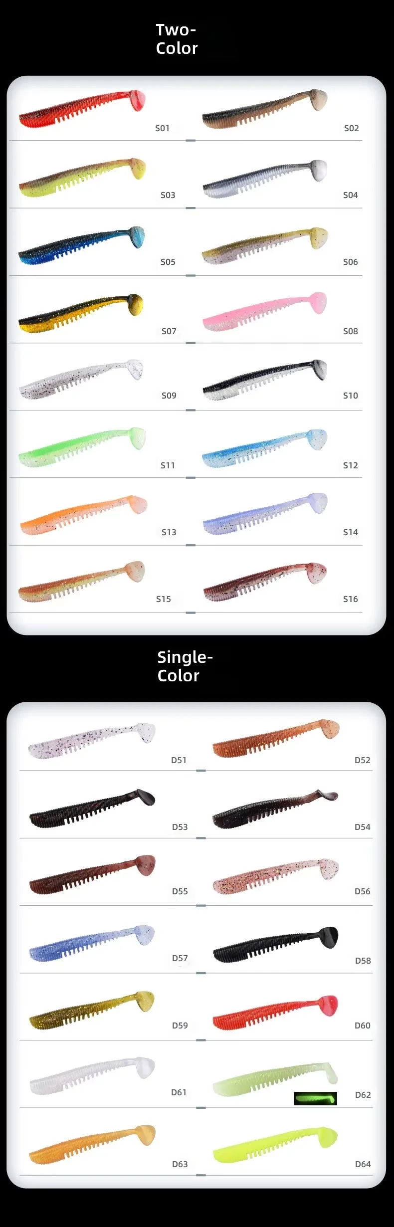 CHEERY 8/9/13CM Paddle Tail Soft Lure Fishing Bait, for ABS Pencil Lure - view 3