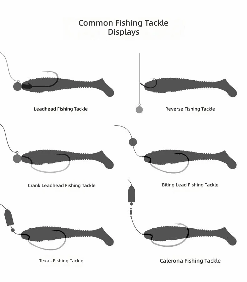 CHEERY 8/9/13CM Paddle Tail Soft Lure Fishing Bait, for ABS Pencil Lure - view 9