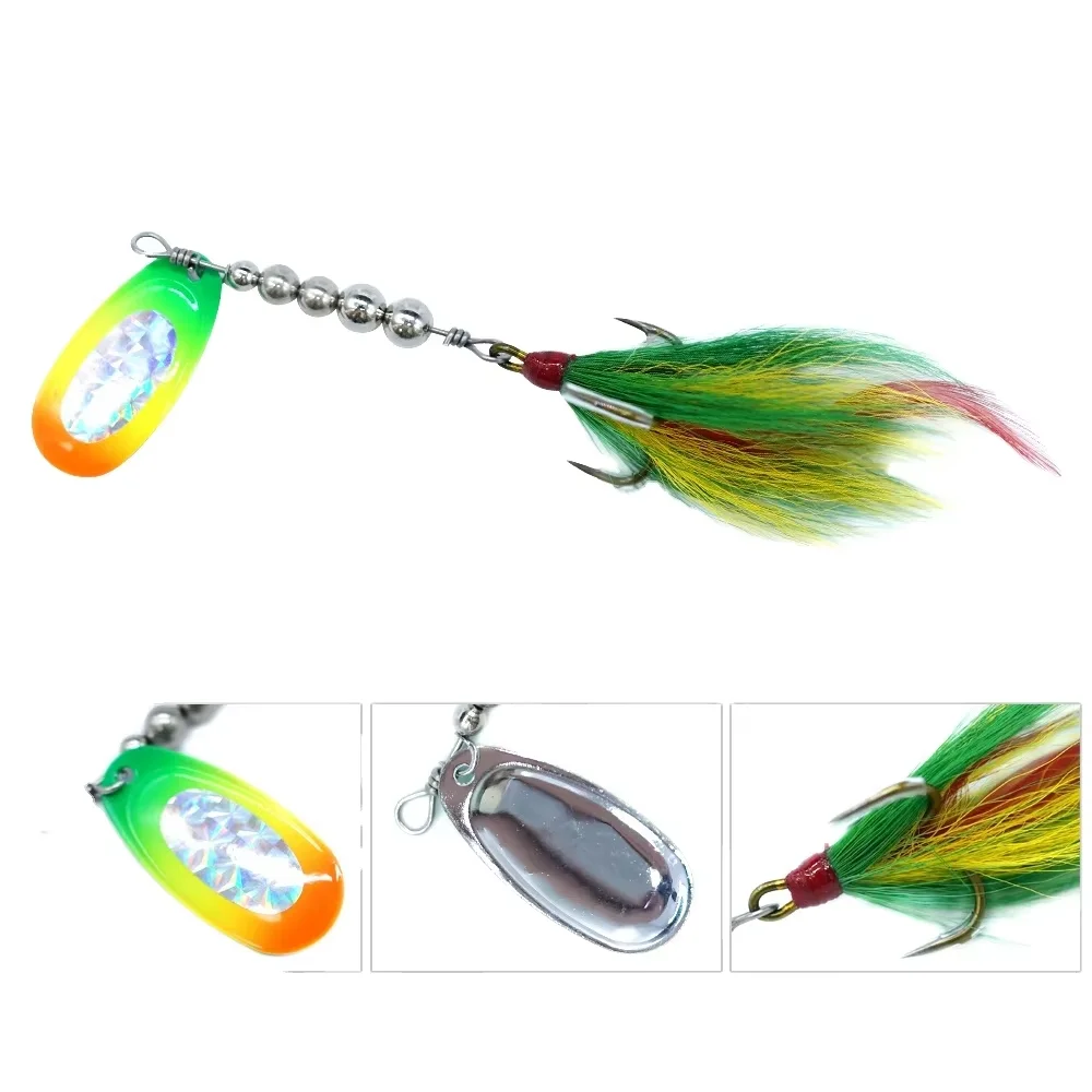 19g Rotating Indiana Blade Metal Lure Bass Freshwater Top Water ABS Pencil Lure - view 5