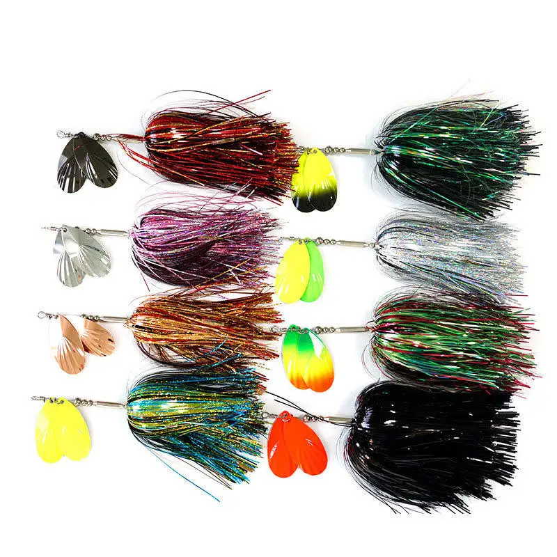 CHEERY 22CM 45g Spinner Bait Musky Magnum Tinsel Brass Metal ABS Pencil Lure - view 1