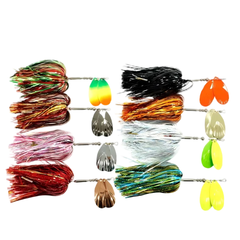 CHEERY 22CM 45g Spinner Bait Musky Magnum Tinsel Brass Metal ABS Pencil Lure - view 5