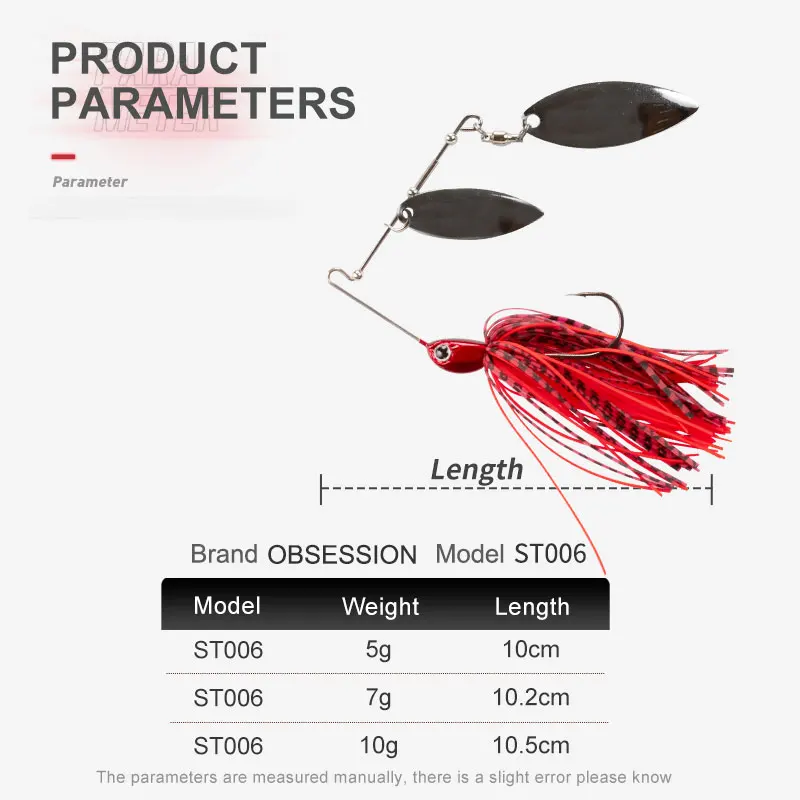 ST006 Fishing Lure UV Effect 5g 7g 10g Crushed Skirt Rubber Jig ABS Pencil Lure - view 17