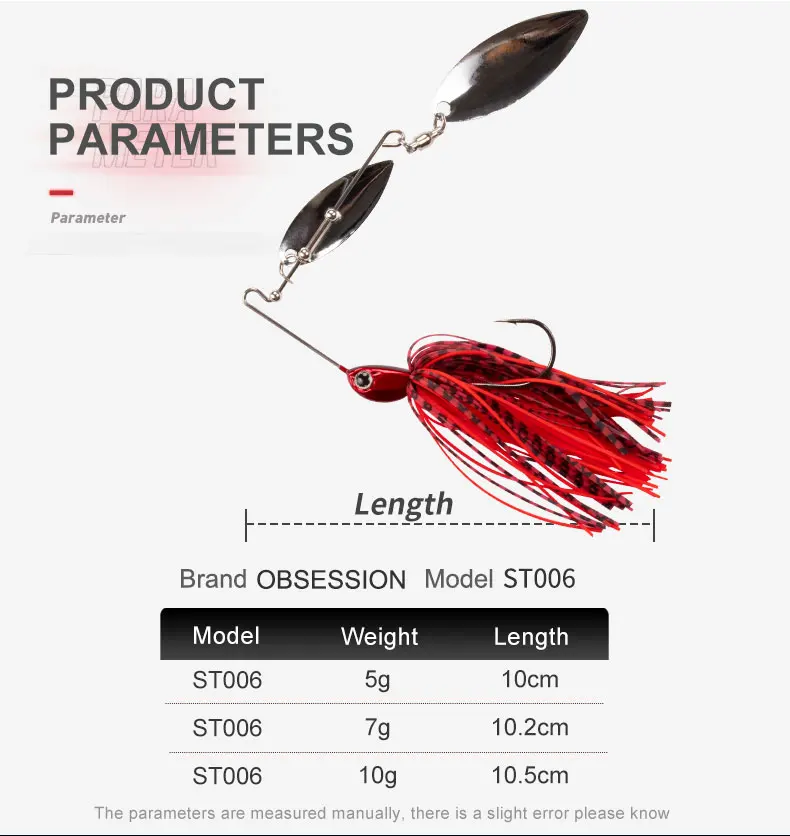 ST006 Fishing Lure UV Effect 5g 7g 10g Crushed Skirt Rubber Jig ABS Pencil Lure - view 6