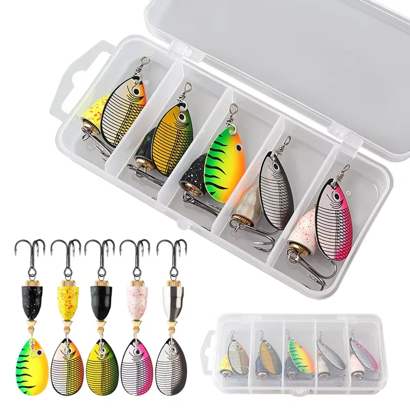 10g Spoon Spinner Fishing Lure Metal Inline Spinning Bait Blade ABS Pencil Lure - view 1