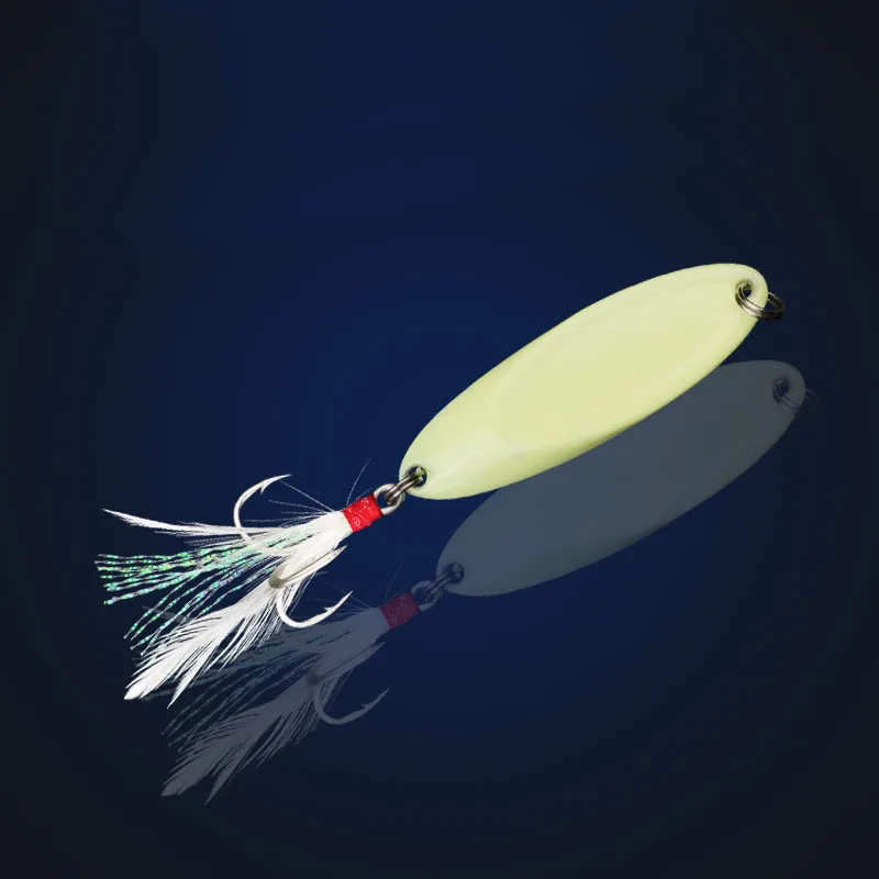 Metal Spinner Spoon Lures Trout Fishing Lure Hard Bait Sequins ABS Pencil Lure - view 14