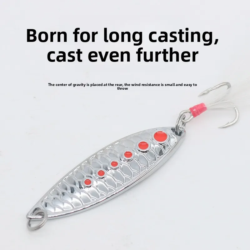 Fish Scale Leech Luya Sequin Far-cast Zinc Alloy Artificial Hard Spoon & Spinner ABS Pencil Lure - view 2