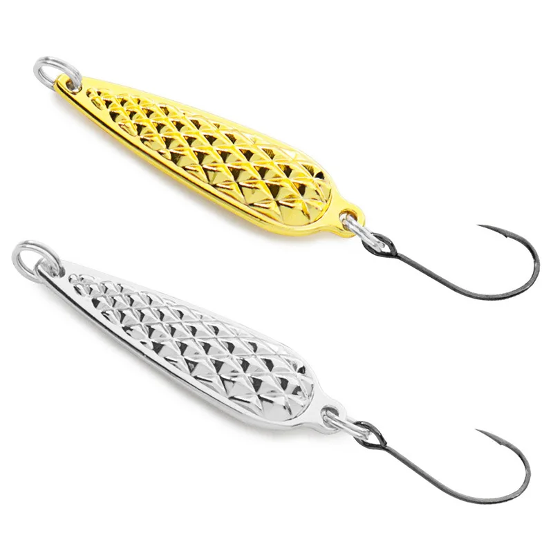 Micro Metal Spoon Lure, Ultralight Stream for Minnow, Bleak,