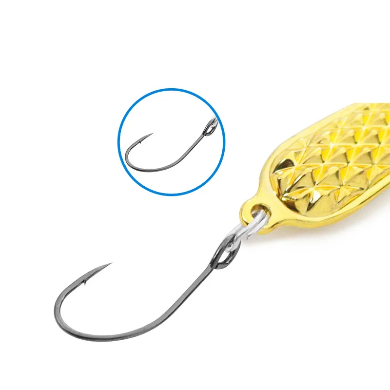 Micro Metal Spoon Lure, Ultralight Stream for Minnow, Bleak, ABS Pencil Lure - view 3