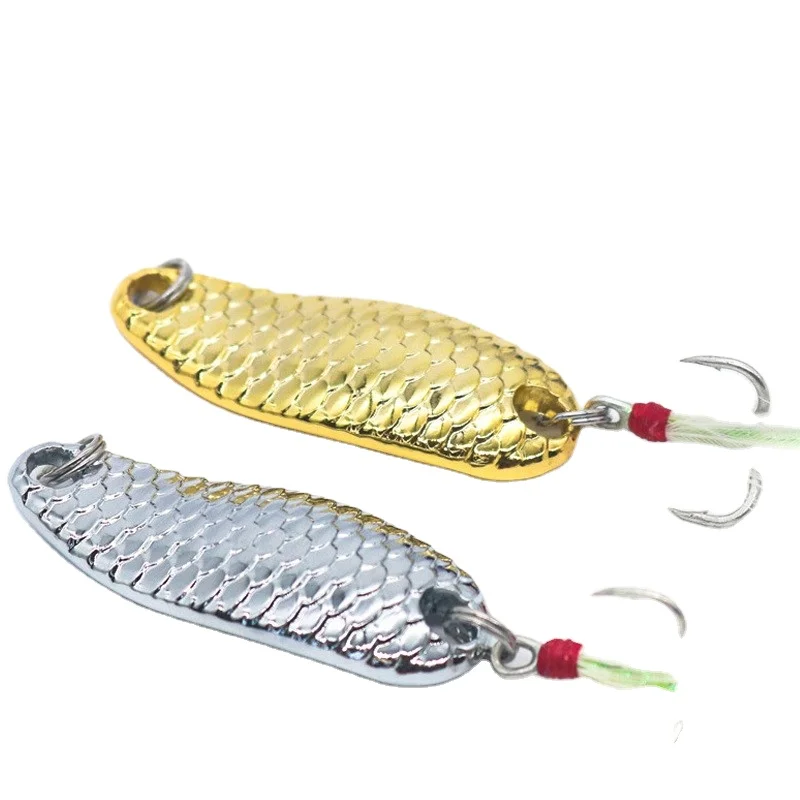 Long Scale Sequin Zinc Alloy Artificial Hard Bait Hooks Long-cast