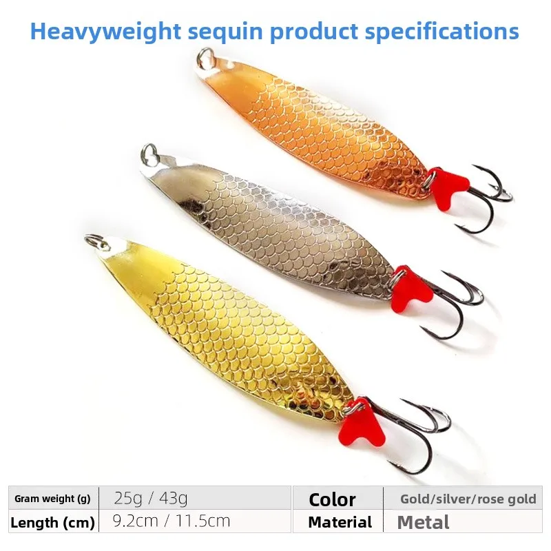 Custom Long Cast Large Spoon Lure, Heavy Weight 30g 60g 80g Bait ABS Pencil Lure - view 3