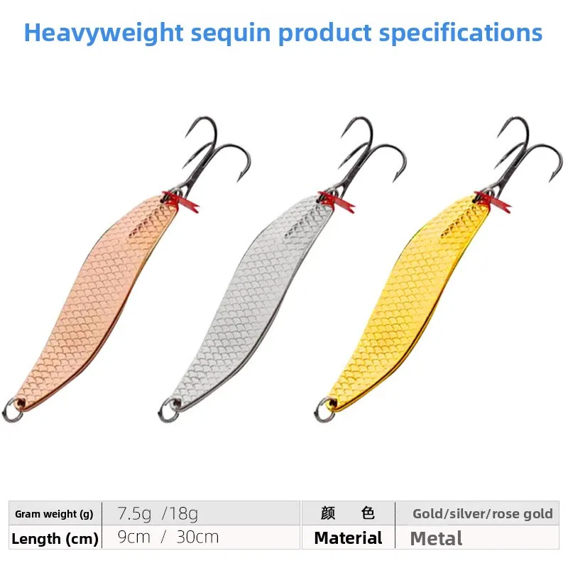 Custom Spoon Type Zinc Alloy Artificial Hard Bait Large Gram ABS Pencil Lure - view 2