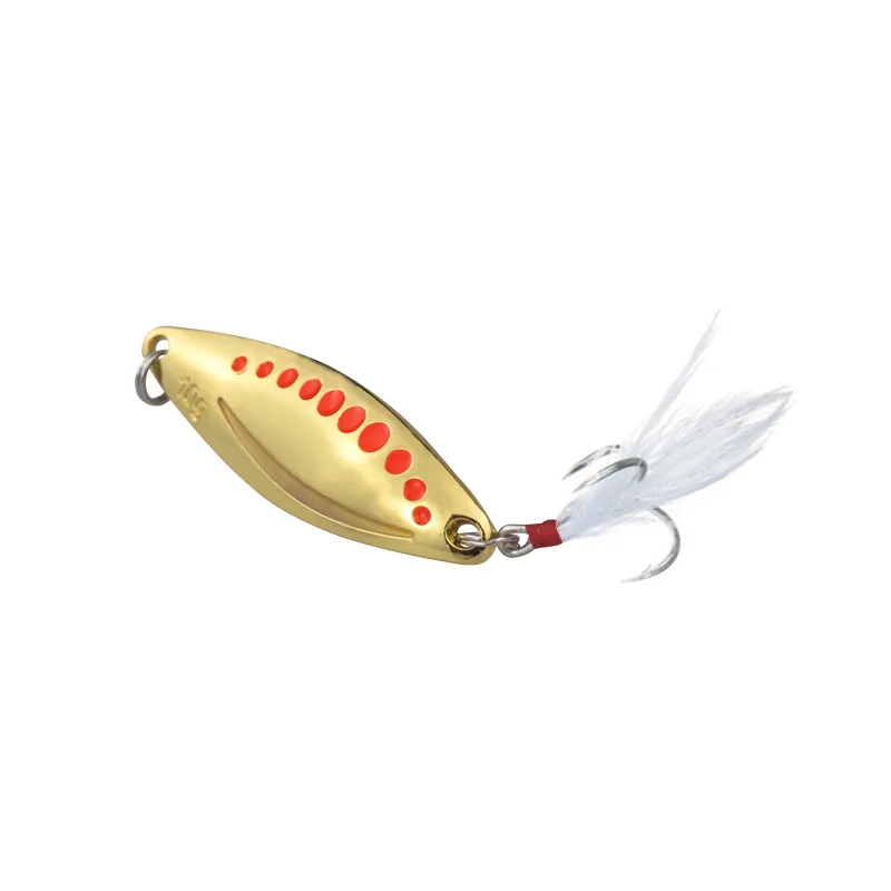 Luminous Leech Lure Sequin Bait Spoon with Hooks for Black