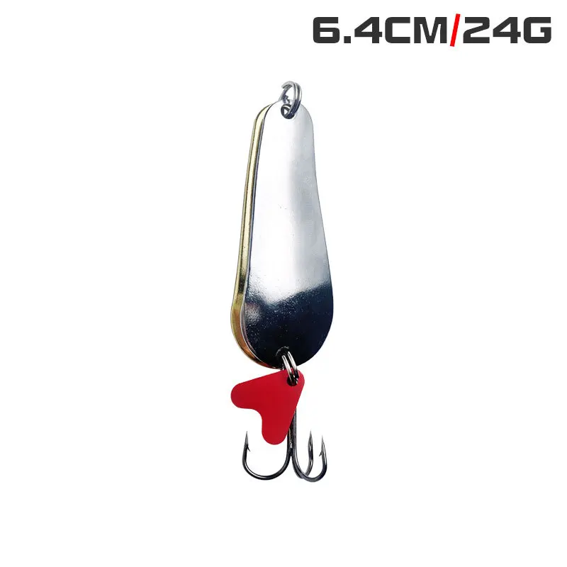 CHEERY Big Long Cast Metal Spoon Lure Spinner 16g-32g Red Heart ABS Pencil Lure - view 6