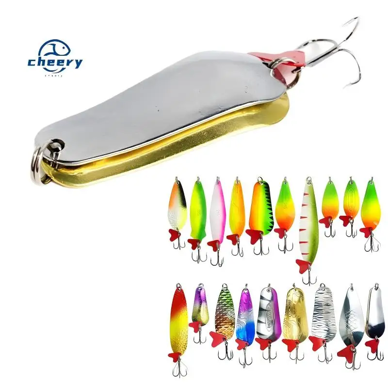 CHEERY Big Long Cast Metal Spoon Lure Spinner 16g-32g Red Heart ABS Pencil Lure - view 1