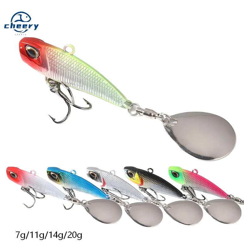 Cheery Rotating Sequins Metal Composite Suitable All Swimming Spoon & Spinner