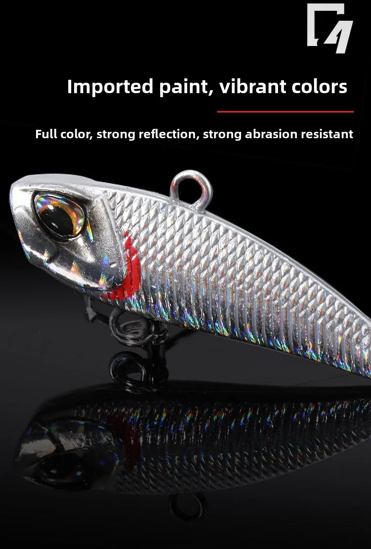 Cheery Rotating Sequins Metal Composite Artificial Hard Bait with ABS Pencil Lure - view 2