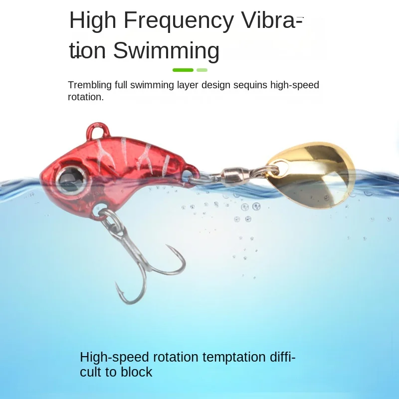 New Luya Bait Fast Spinning Small Whirlwind Vibration VIB Iron ABS Pencil Lure - view 1