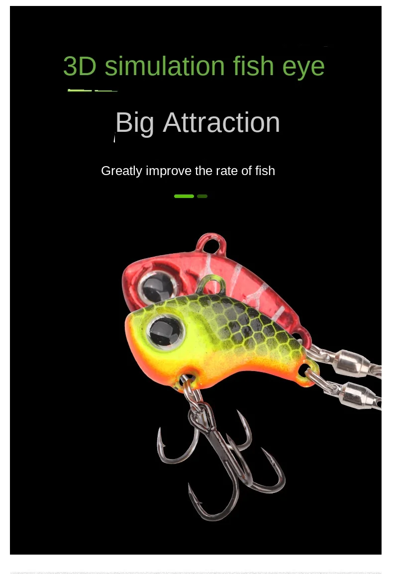 New Luya Bait Fast Spinning Small Whirlwind Vibration VIB Iron ABS Pencil Lure - view 4