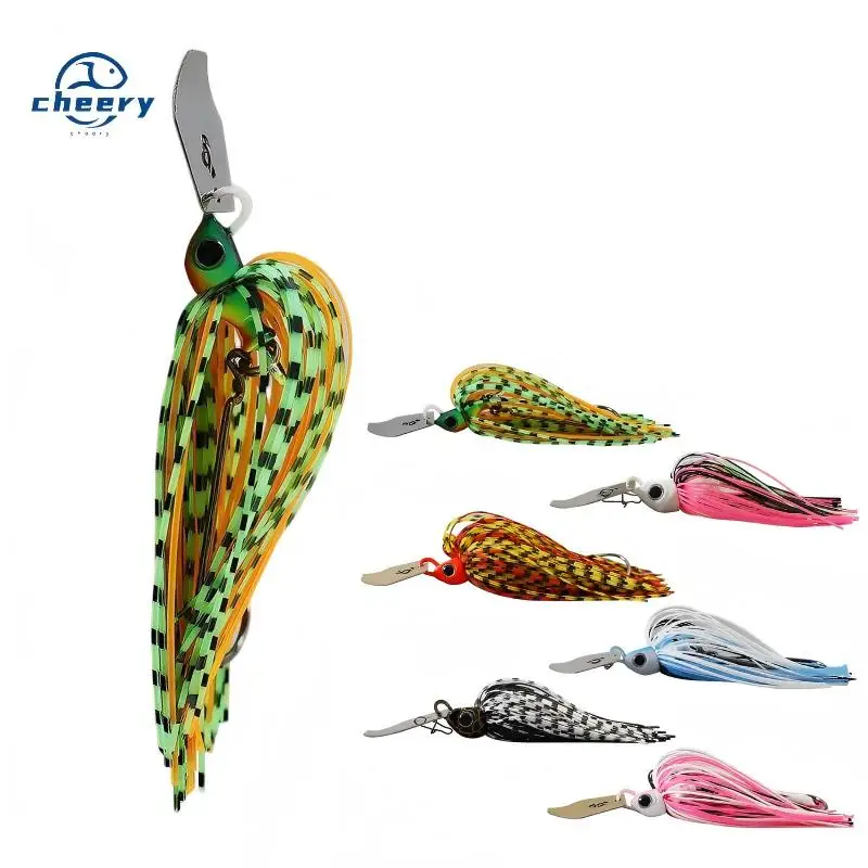 CHEERY Metal Sequin Jig Water-Blocking Board Whisker Lure Live